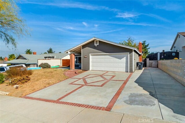 ranch-style house with a garage