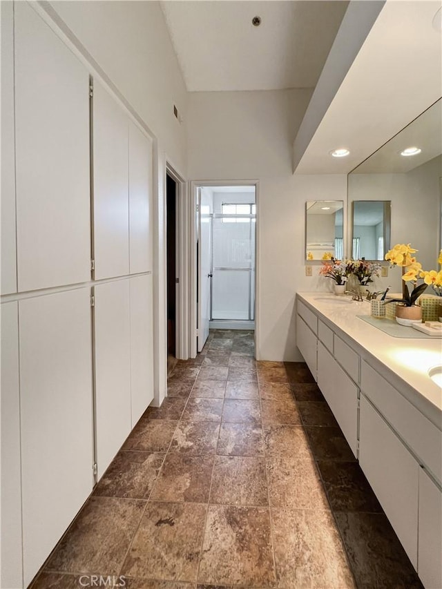 bathroom with vanity