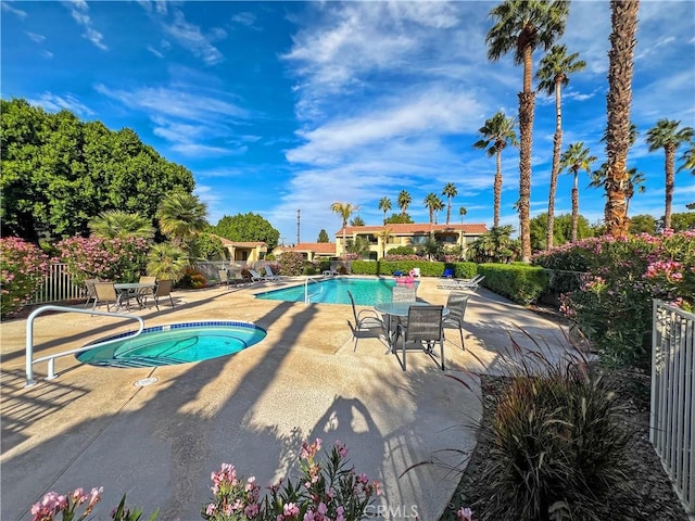 view of pool with a patio area