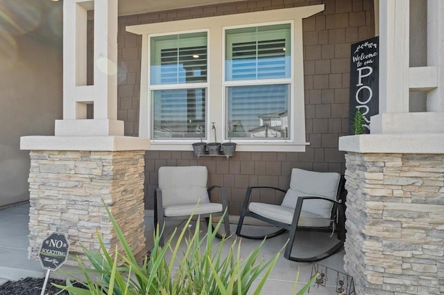 view of patio / terrace with covered porch