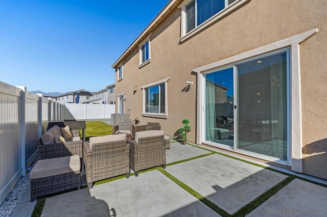 view of patio / terrace with outdoor lounge area