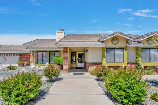 view of front of house featuring a garage