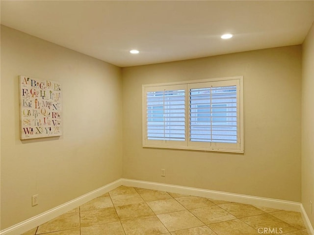 view of tiled empty room