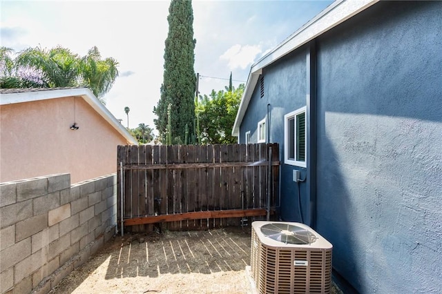 view of patio / terrace featuring central AC