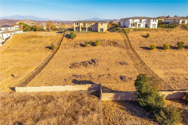 aerial view featuring a mountain view