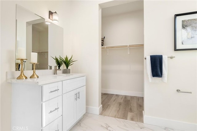 bathroom with vanity