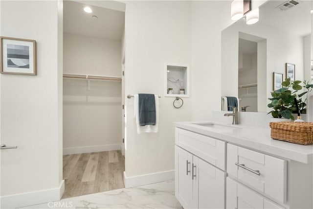 bathroom with vanity