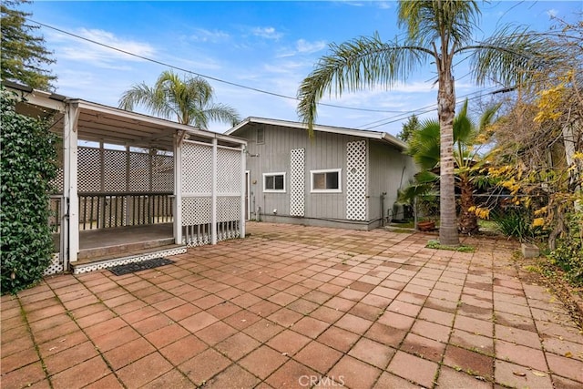 view of patio / terrace with a carport