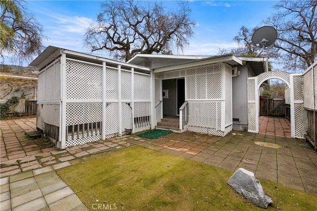 view of back of property