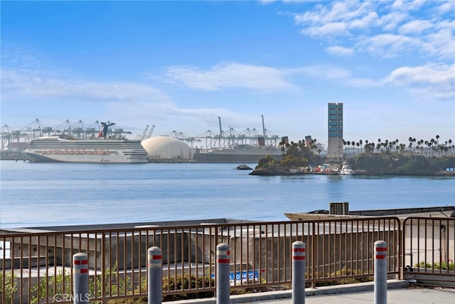 view of water feature