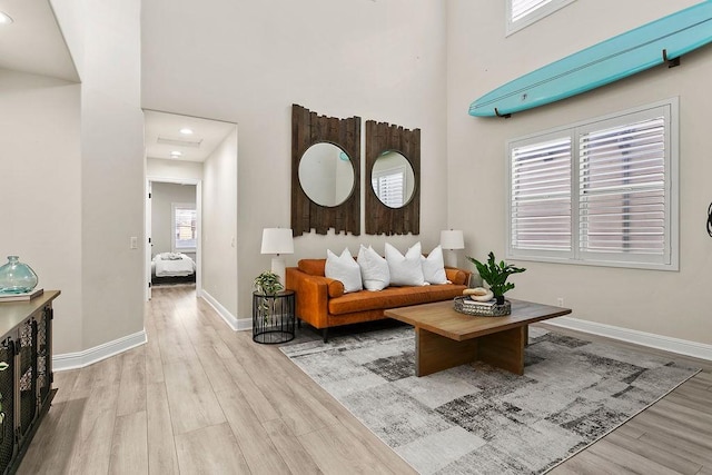 interior space featuring light hardwood / wood-style floors