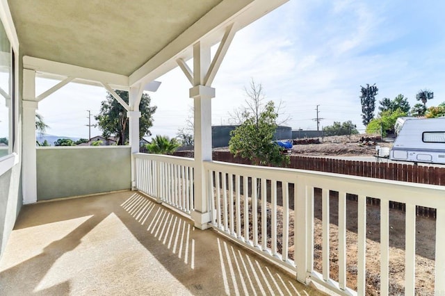 view of balcony