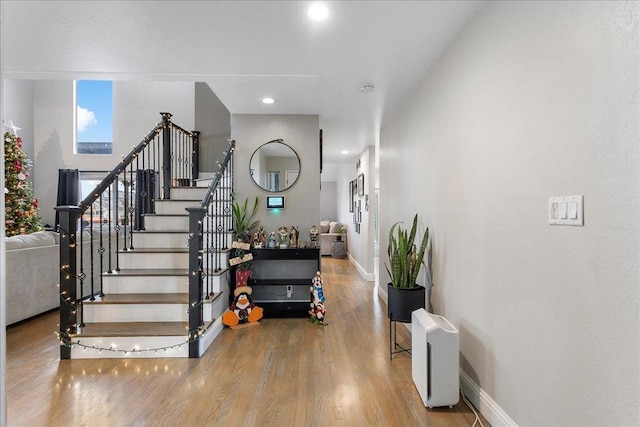 interior space featuring hardwood / wood-style floors