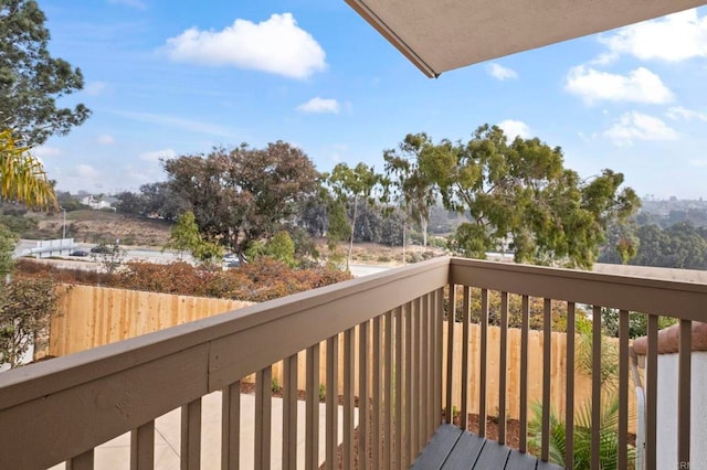 view of balcony