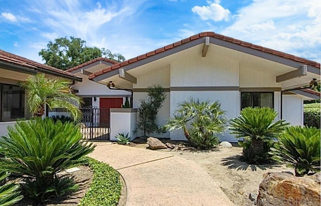 view of mediterranean / spanish house