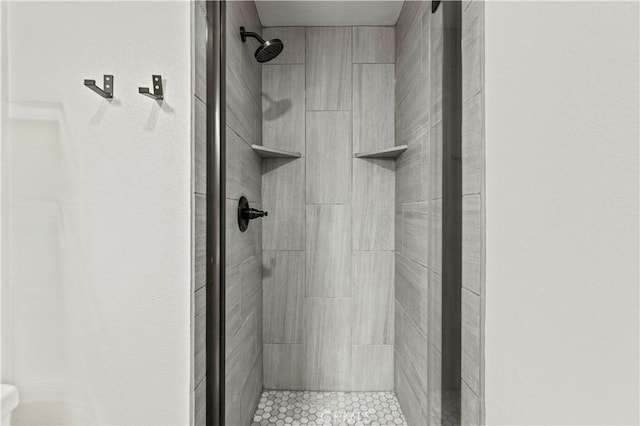 bathroom featuring walk in shower