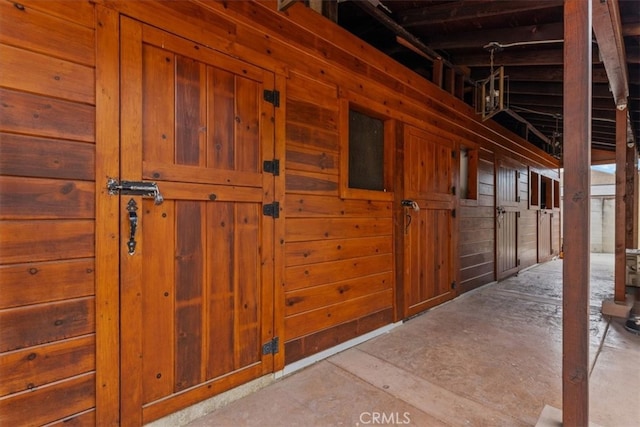 view of horse barn