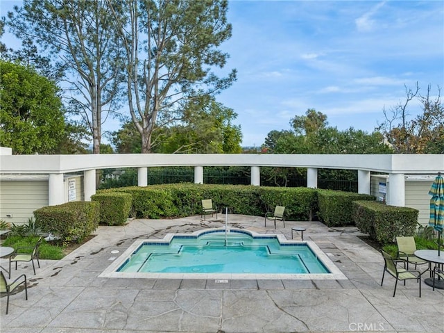 view of pool with a patio area