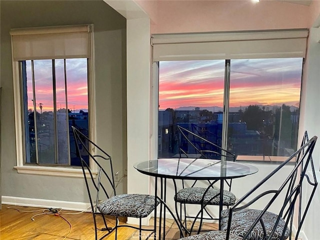 view of dining space