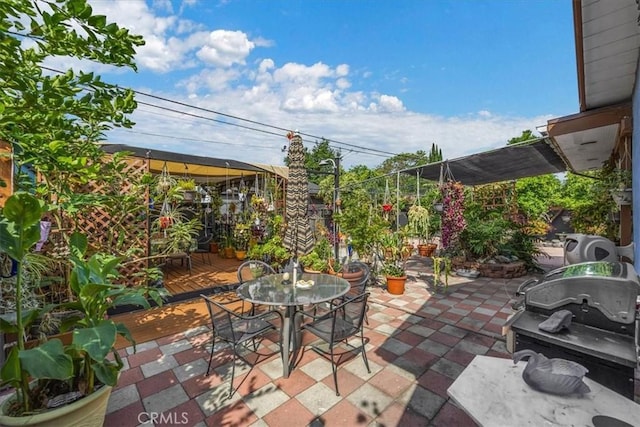 view of patio / terrace with grilling area