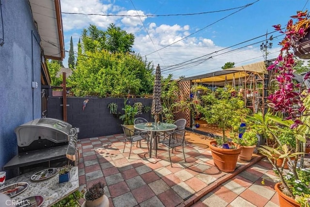 view of patio