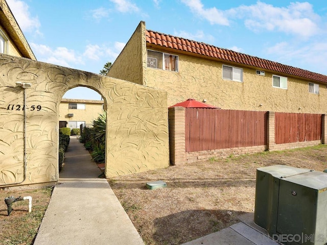 view of side of home