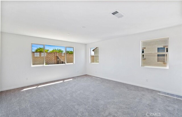 unfurnished room with carpet flooring