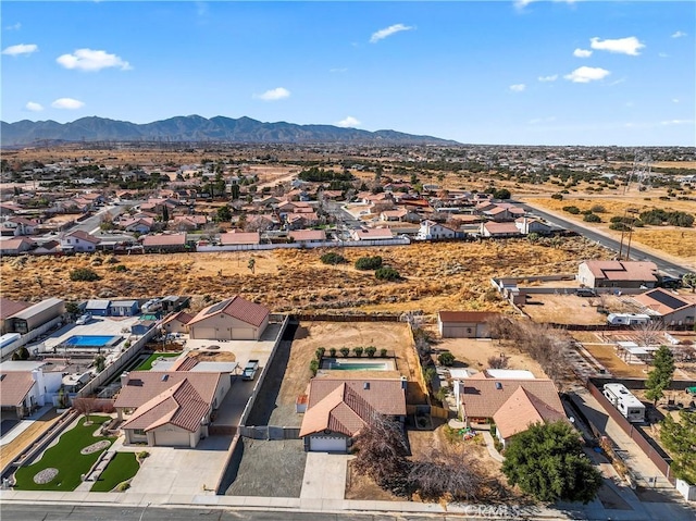 aerial view featuring a mountain view