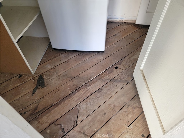 interior details with wood-type flooring