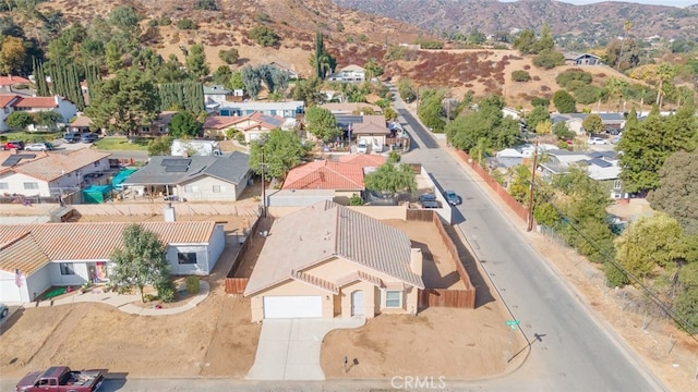 bird's eye view featuring a mountain view