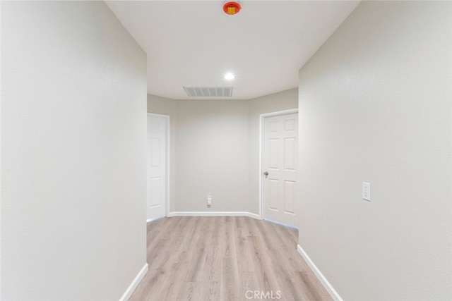 empty room featuring light hardwood / wood-style flooring