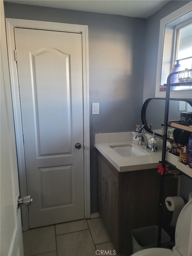 2214 Mark St, Santa Ana, CA 92703 - bathroom with vanity and tile patterned flooring