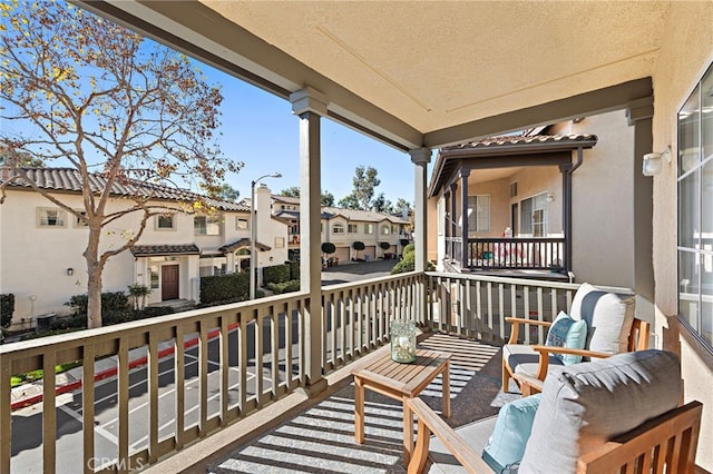 view of balcony