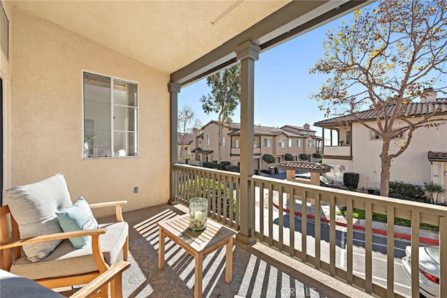 view of balcony