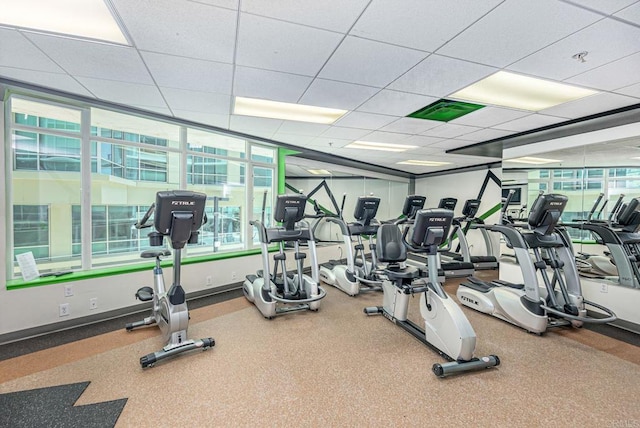 view of exercise room