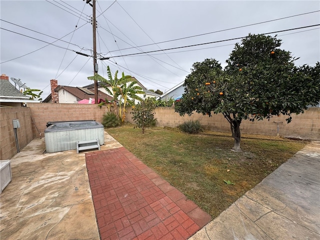 view of yard with a patio