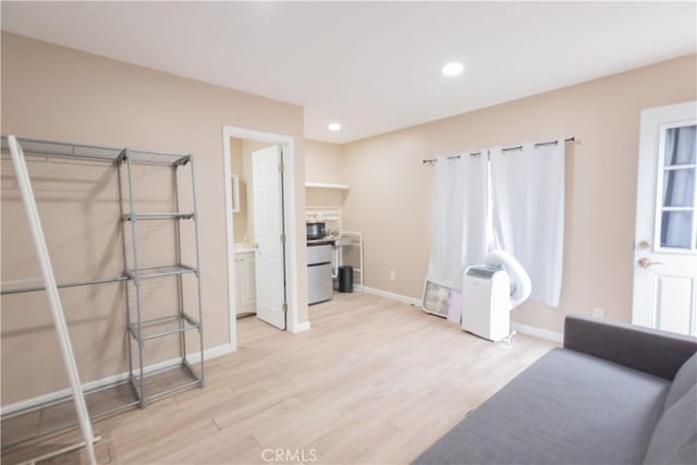 interior space featuring light hardwood / wood-style flooring