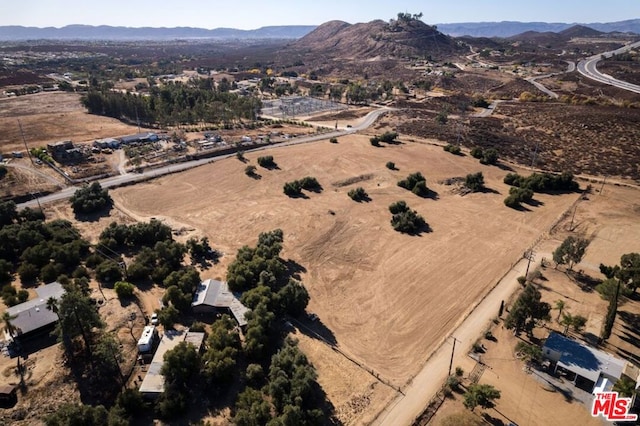 aerial view featuring a mountain view