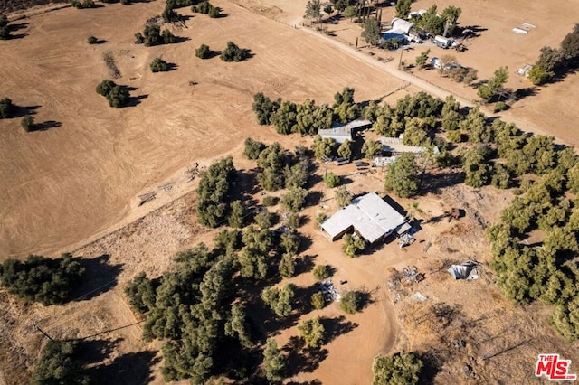 bird's eye view featuring a rural view