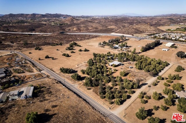 bird's eye view featuring a mountain view