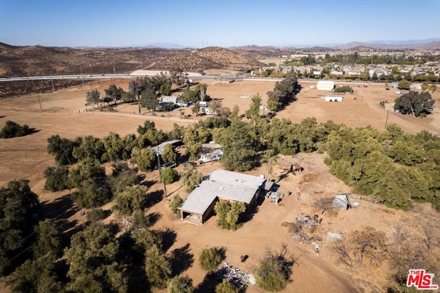 aerial view featuring a mountain view