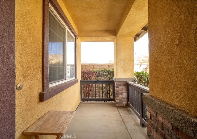 view of balcony