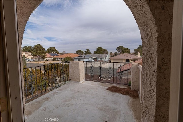 view of patio / terrace with a balcony