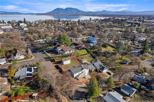 146 N Polk St, Lakeport, CA 95453 - aerial view featuring a water and mountain view