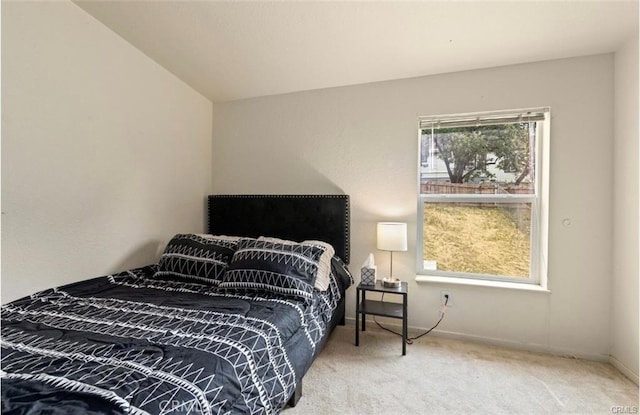 146 N Polk St, Lakeport, CA 95453 - bedroom with carpet and vaulted ceiling