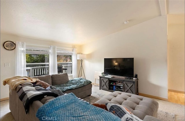 146 N Polk St, Lakeport, CA 95453 - living room featuring vaulted ceiling