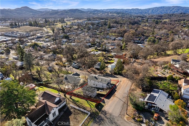 146 N Polk St, Lakeport, CA 95453 - aerial view featuring a mountain view