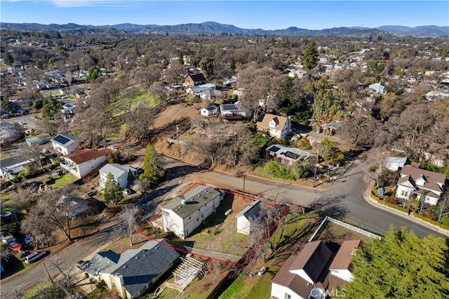 146 N Polk St, Lakeport, CA 95453 - bird's eye view featuring a mountain view
