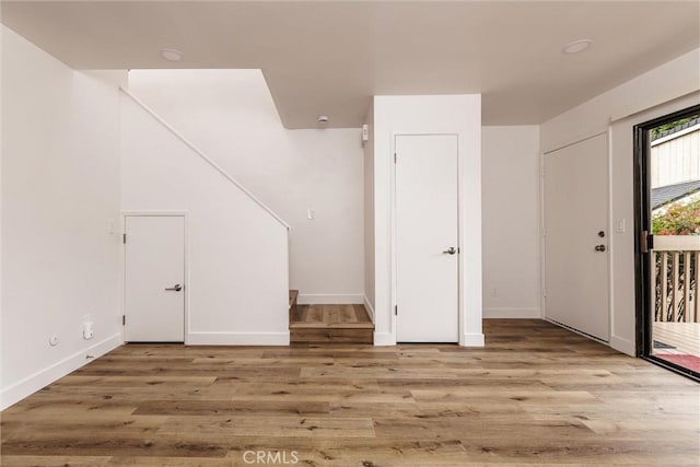 interior space featuring light hardwood / wood-style flooring