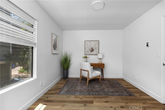 750 Chorro St Unit 5, San Luis Obispo, CA 93401 - living area featuring wood finished floors and baseboards